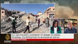 Israel sees pause on US weapons shipment as ‘signal of dissatisfaction’ with Rafah: Analysis News Clip