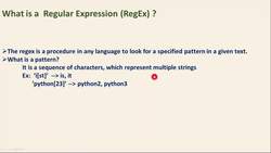 Complete Python Scripting for Automation - Introduction to regular expressions Instructional Video
