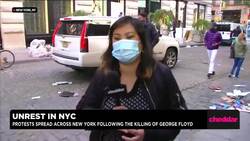 Protesters Take Over New York City's SoHo Neighborhood News Clip