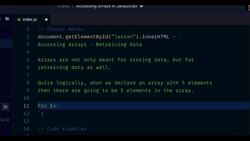 JavaScript Mastery from Zero to Hero - Prepare for Coding Interviews - Indexing Values in Arrays with JavaScript Instructional Video