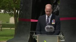 Prince William at the National Memorial Arboretum News Clip