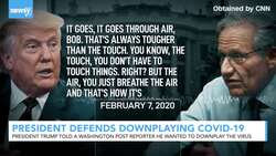 President Trump Defends Downplaying The Threat Of COVID-19 News Clip