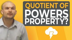 What is the quotient of powers of exponents Instructional Video