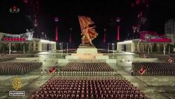 North Korea’s Kim displays nuclear-capable missiles, drones at parade News Clip