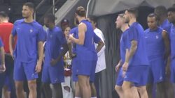 The French squad at a training session during the 2022 World Cup News Clip