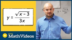 How to find the domain with radical in the numerator Instructional Video