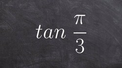 How to evaluate for tangent using a calculator in radians tan Instructional Video
