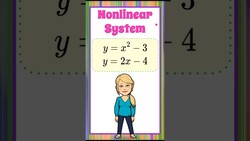 How to Solve a Nonlinear System of Equations | Algebra 1 | A-REI.C.7 Instructional Video
