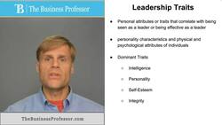 Leadership Traits Instructional Video
