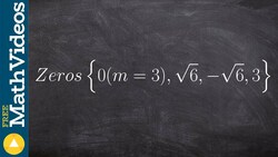 Learn how to write the equation of the polynomial given irrational zeros Instructional Video