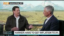 Harker Says Fed Won't Cut Rates Until at Least 2024 News Clip