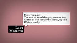 Macbeth 1.5 Language: "mortal thoughts" Instructional Video