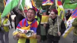 CLEAN : India: Tibetan protesters call for boycott of Beijing Winter Olympics News Clip