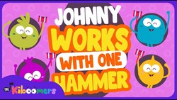 Johnny Works with One Hammer - The Kiboomers Preschool Songs & Nursery Rhymes Counting to Five Instructional Video