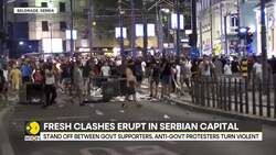 Serbia Clashes: Violence Erupts For Fourth Night In A Row In Belgrade | WION News Clip