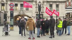 UK: Rail passengers are facing a third consecutive day of travel disruption because of a strike by train drivers. News Clip