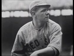 Babe Ruth batting in Major League baseball, c.1923 Stock Footage