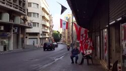 CLEAN : Lebanon: People clean the streets of Beirut after a night of protests News Clip