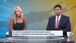 Long Island family rescued from car struck in flooded waters News Clip