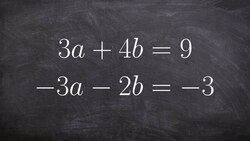 Solve a System of Linear Equations Using Elimination Instructional Video