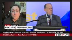 Comedian Mike Critch calls Rex Murphy 'the greatest wordsmith in a place known for talkers' News Clip