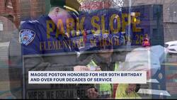 Park Slope crossing guard celebrates 90th birthday and 45 years on the job News Clip