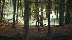 Fire crews work to contain a brushfire in Montrose on College Hill Road News Clip