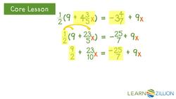 Solving Linear Equations with Mixed Numbers Instructional Video