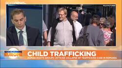 Accused child trafficking gang walk free from court in Romania News Clip