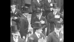 British Prince Arthur of Connaught, accompanied by Edward, Prince of Wales, inspects veterans of Grenadier Guards in London News Clip