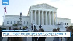 President Trump Interviews Judge Amy Coney Barrett For Supreme Court News Clip