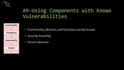 Components with Known Vulnerabilities Instructional Video