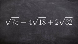 Math tutorial for adding and subtracting radical expressions Instructional Video