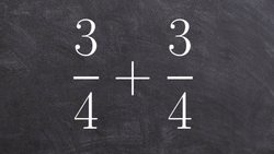 How to add two fractions with common denominators Instructional Video