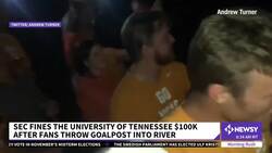 SEC Fines Univ. Of Tennessee $100K After Fans Tear Down Goal Post News Clip