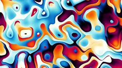 Moving random psychedelic wavy texture. Stock Footage