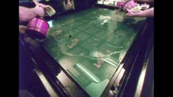 UNITED STATES 1960s: Light shines onto screen. Stock Footage