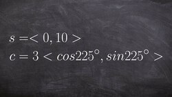 Determine vector given magnitude and direction from word problem Instructional Video
