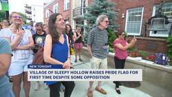 Village of Sleepy Hollow raises Pride flag for first time despite opposition from some residents News Clip