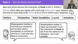 Exploring the character of Puck in Acts 2 and 3 of ‘A Midsummer Night’s Dream’ Instructional Video