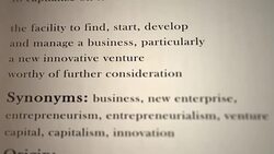 Entrepreneurship Definition Stock Footage