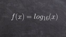 Evaluating a Logarithm When Your Exponent is a Fraction Instructional Video