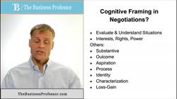 Cognitive Framing in Negotiations Instructional Video