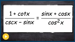 Simple method that helps to prove an identity when nothing else works Instructional Video