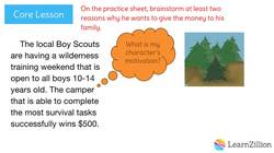 Adding Description to Introduce Characters and Their Motivation Instructional Video