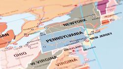 Pennsylvania from USA States Stock Footage