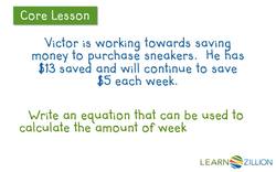 Converting Real World Situations into Equations Using Models Instructional Video