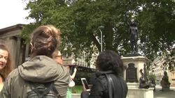 CLEAN : UK slave trader statue replaced by protester sculpture News Clip