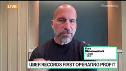 Uber CEO Khosrowshahi on Profit, Autonomous Vehicles, AI News Clip