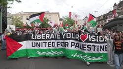 Pro-Palestine protests take place in Basel ahead of Eurovision News Clip